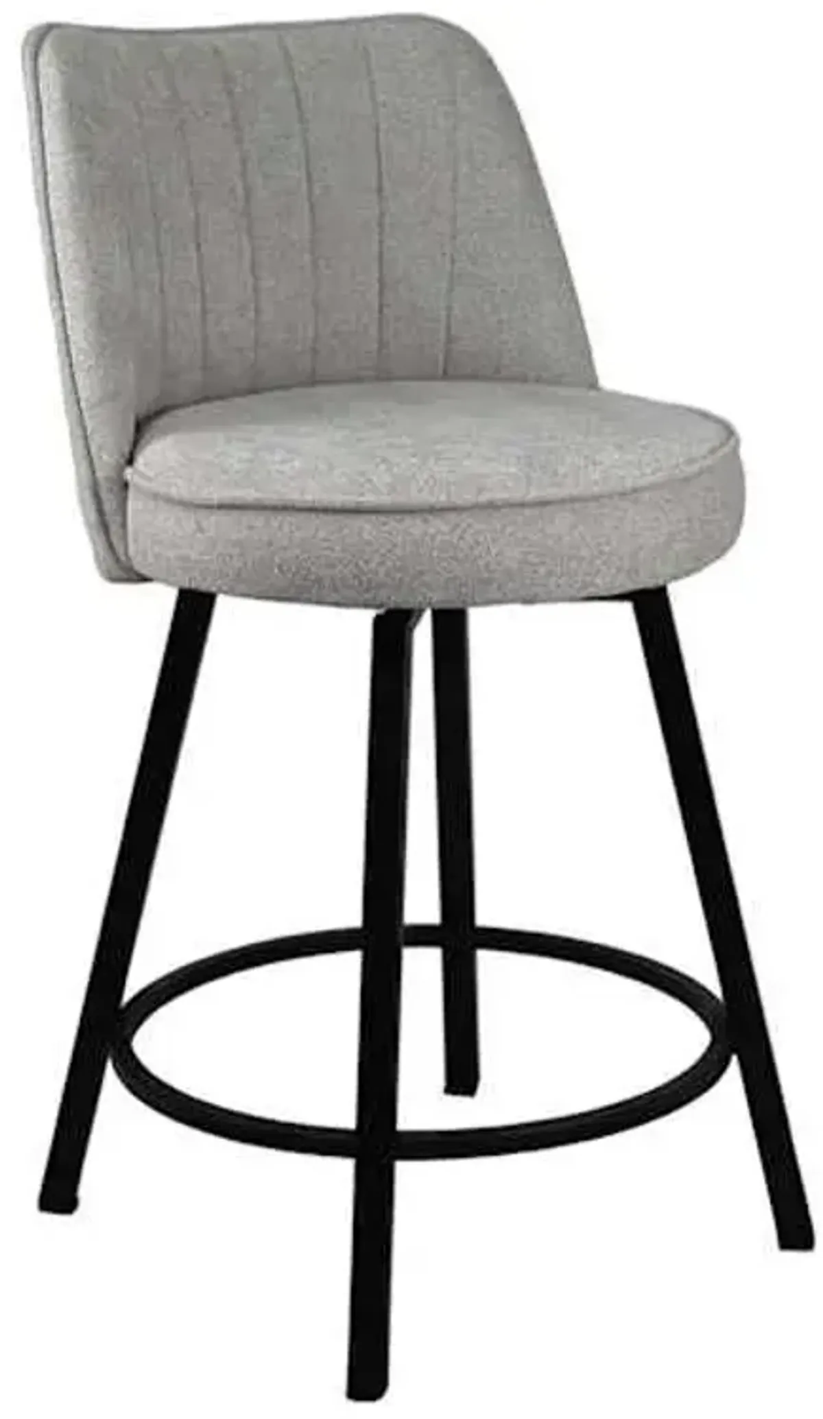 Elise Swivel Counter Stool, Light Grey