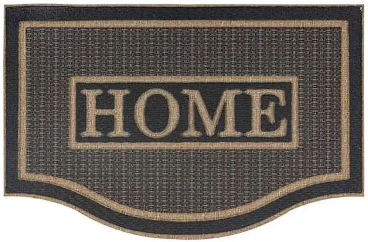 Grey Home Basketweave Doormat, 24x36