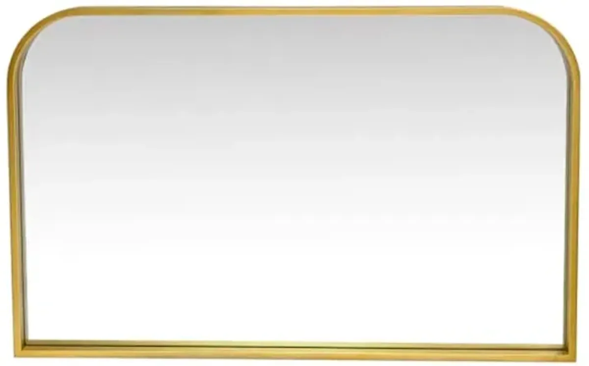 Gold Metal Wall Mirror, 36x24