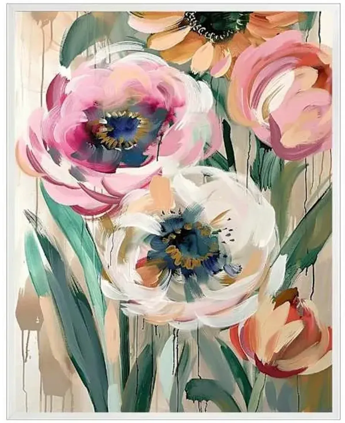 Floral Canvas Wall Art, 23x29