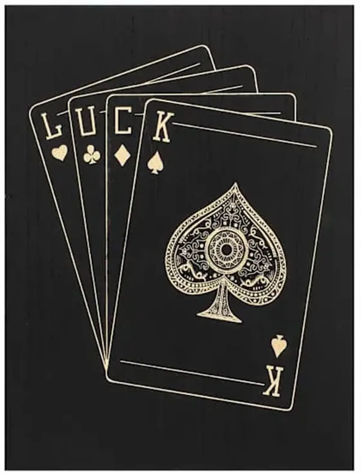 Framed House of Cards Wall Decor, 18x24