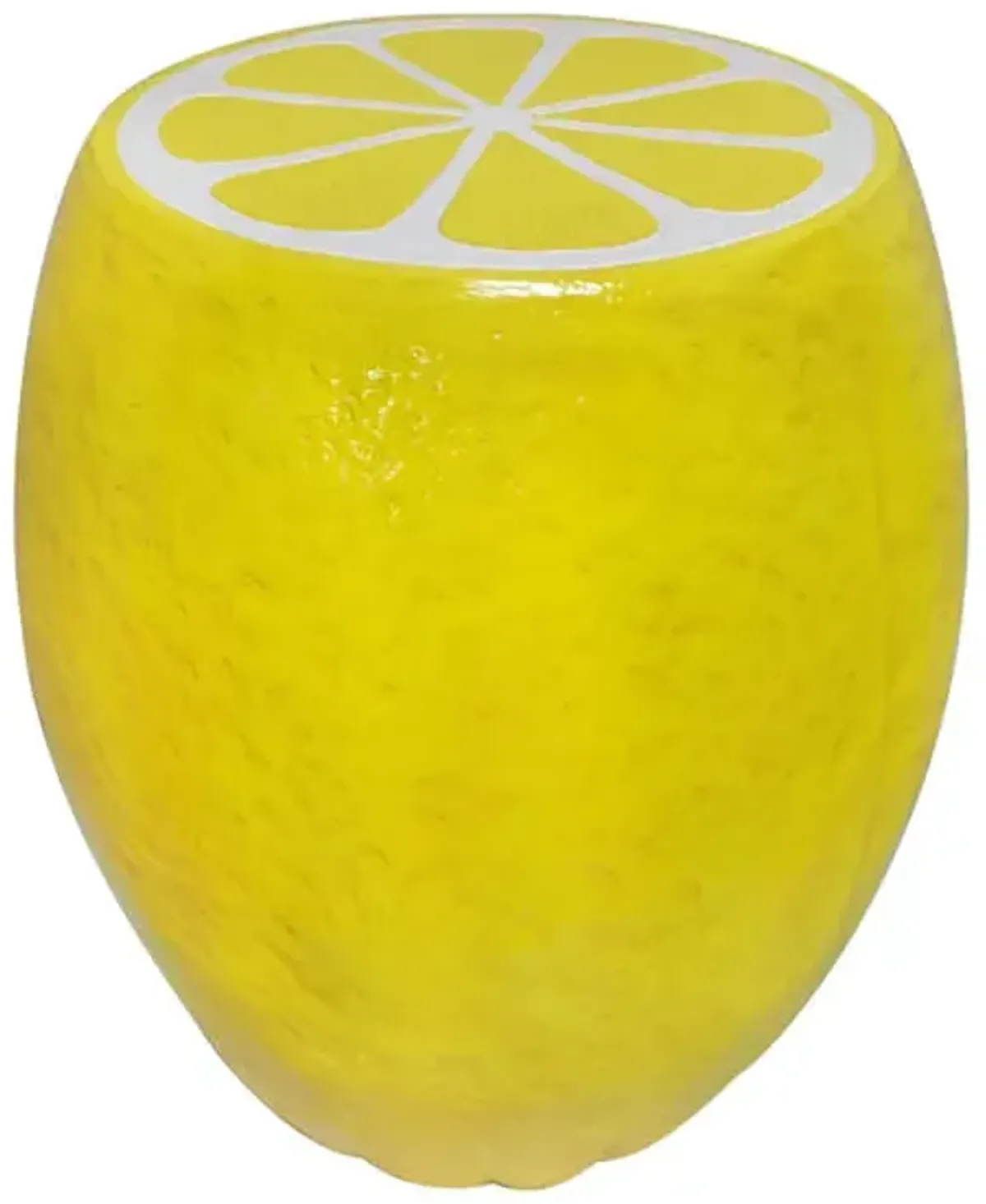 Lemon Outdoor Garden Statue, 18"