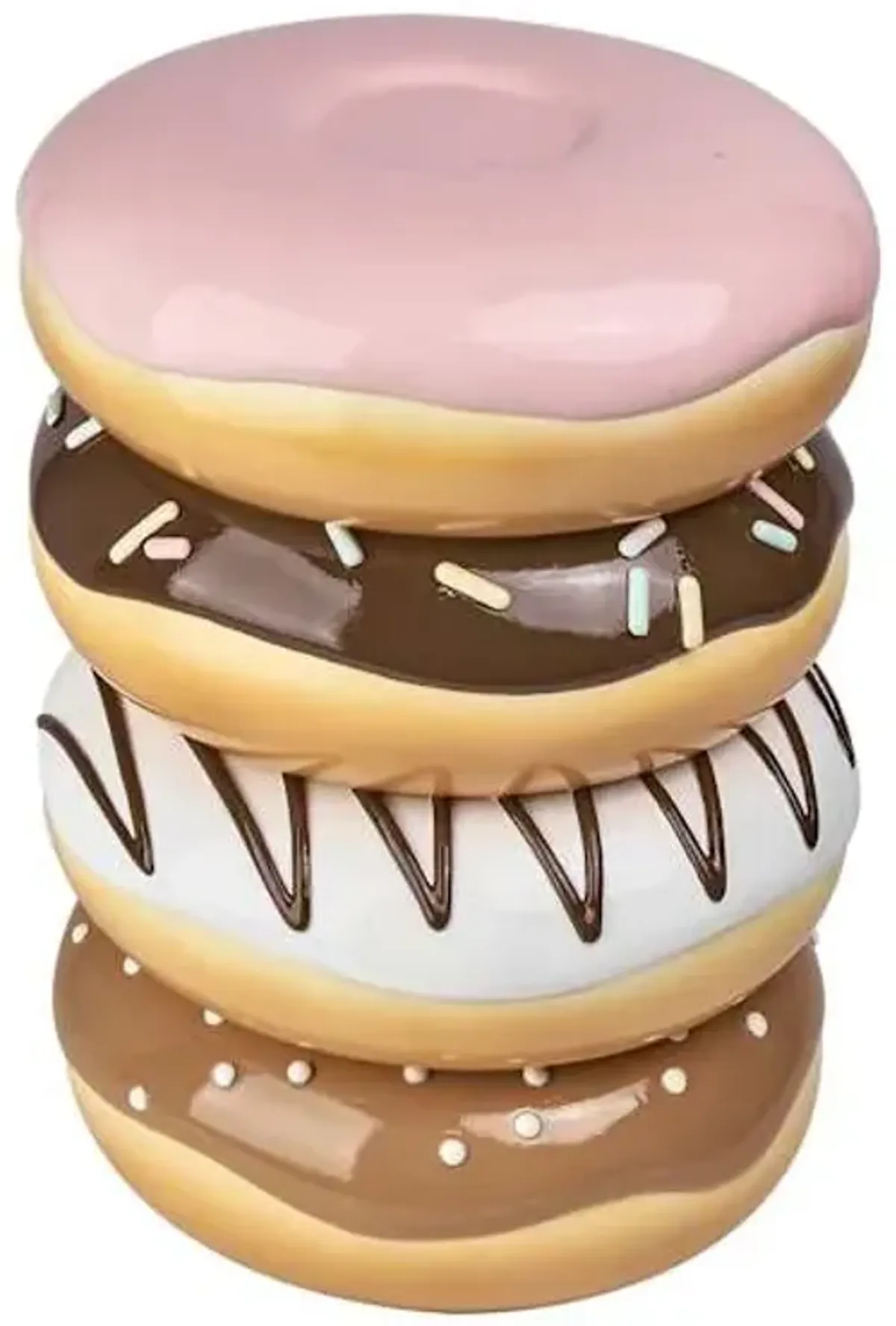 Donut Outdoor Garden Statue, 18"