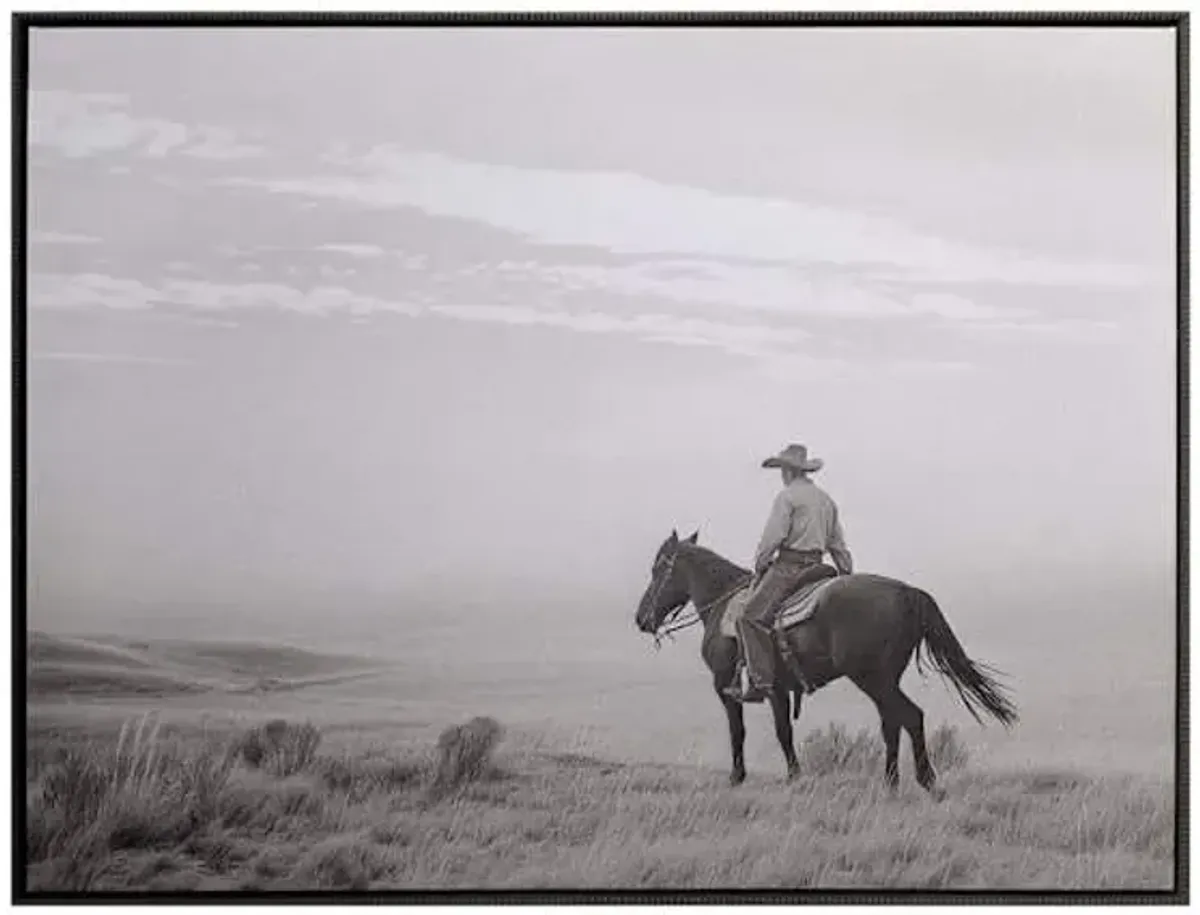 Cowboy Go Adventure Canvas Wall Art, 28x22