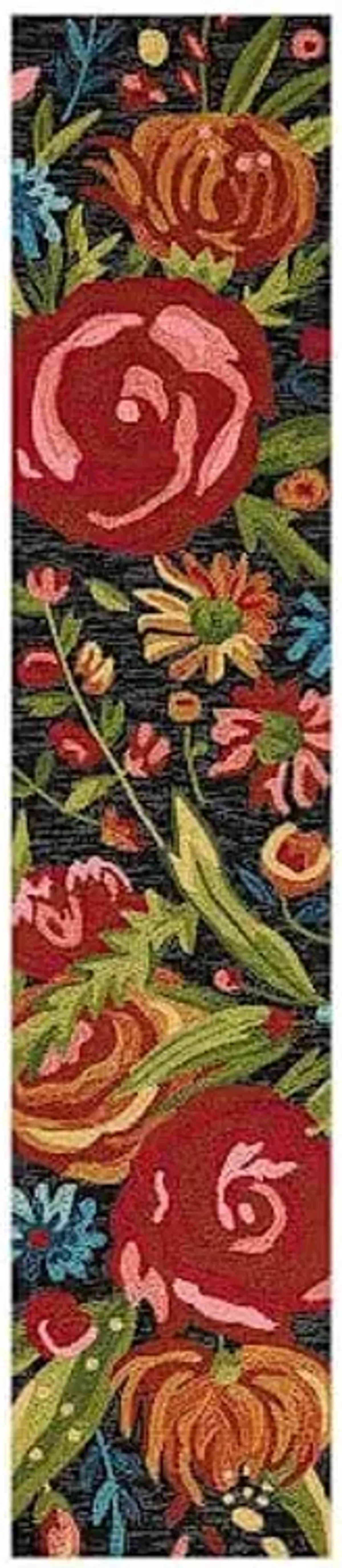 (E255) Santa Monica Beach Floral Runner, 2x10