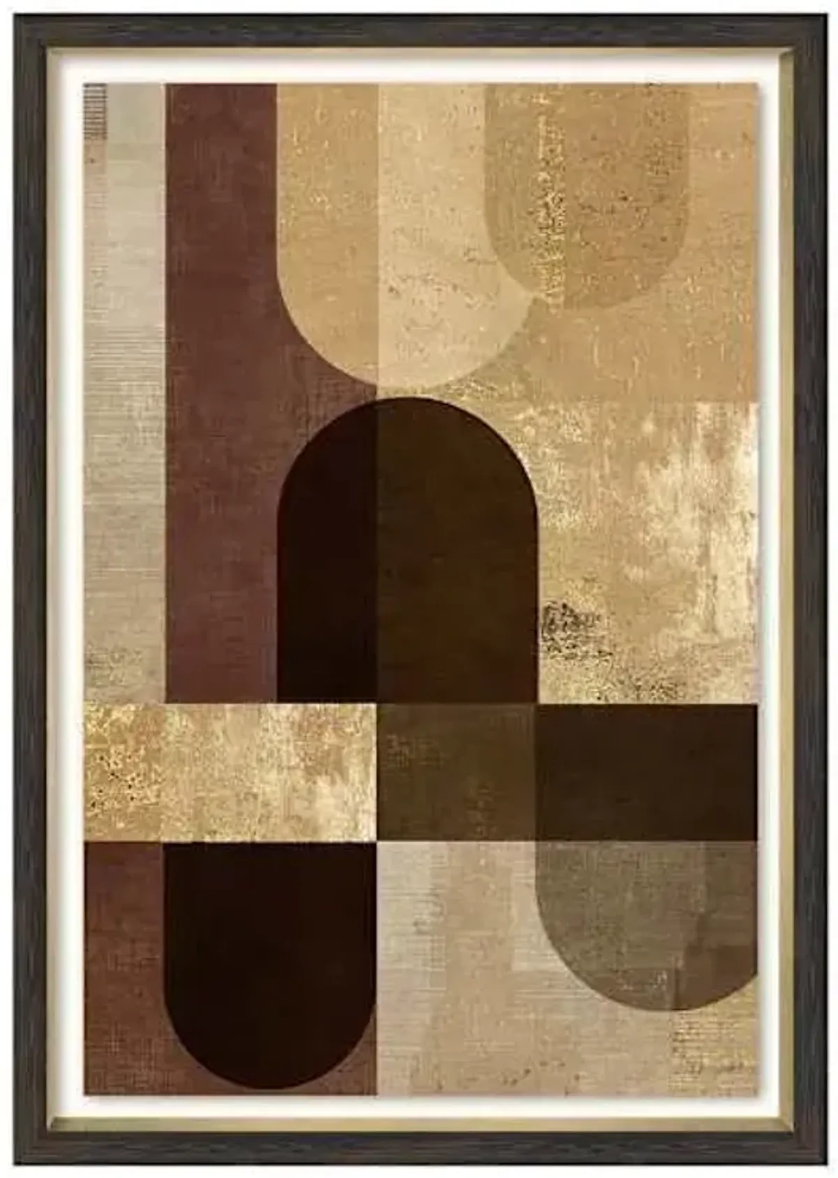 Crosby St. Brown Framed Abstract Print Wall Art, 29x41