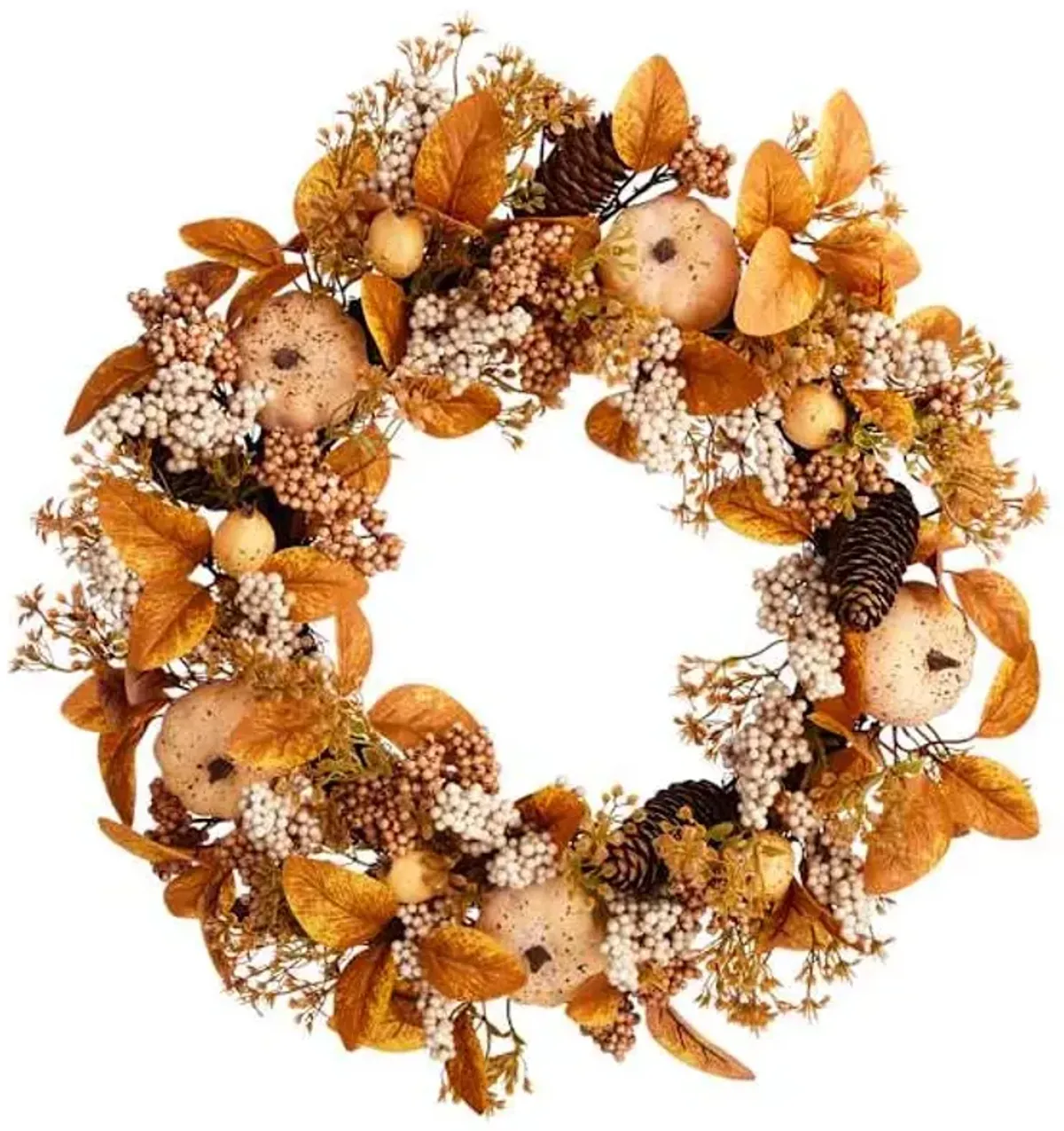 Pumpkin Wreath, 22"