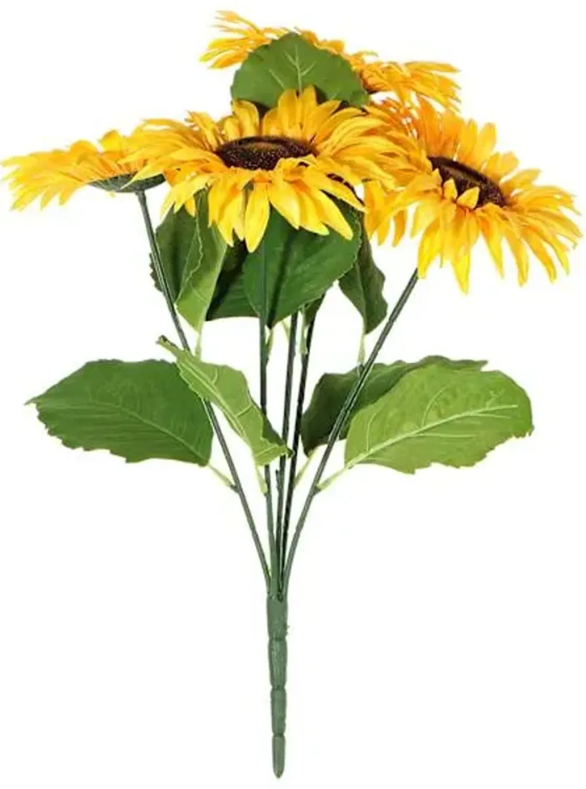 Yellow Sunflower Fall Flower Bush, 17"