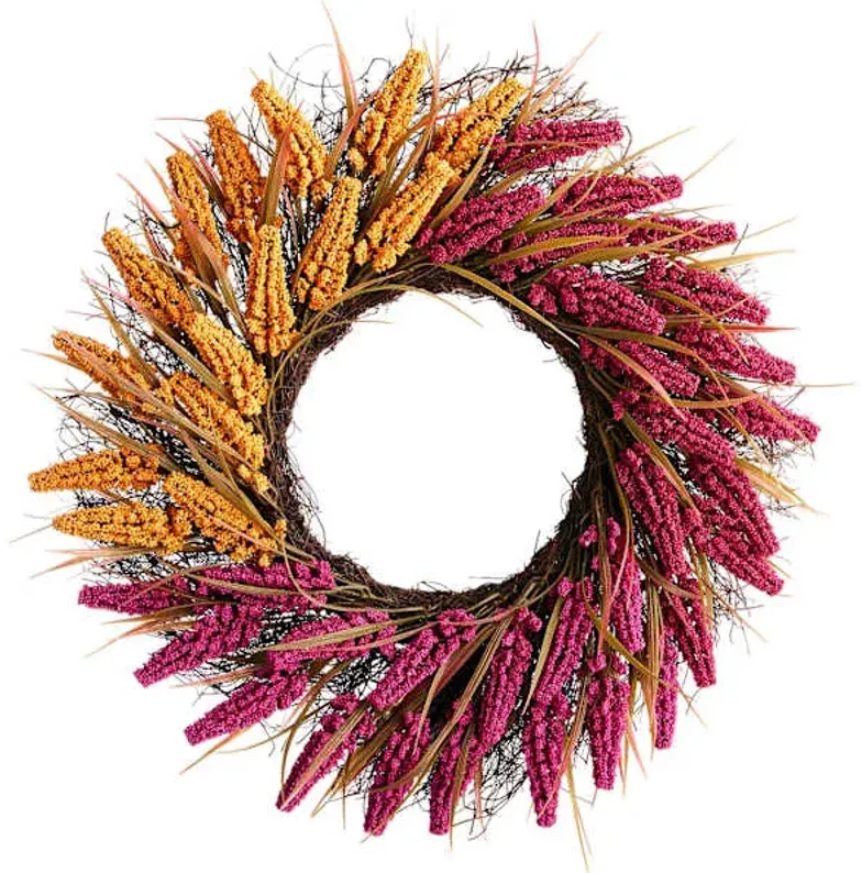 Heather Wreath, 22"
