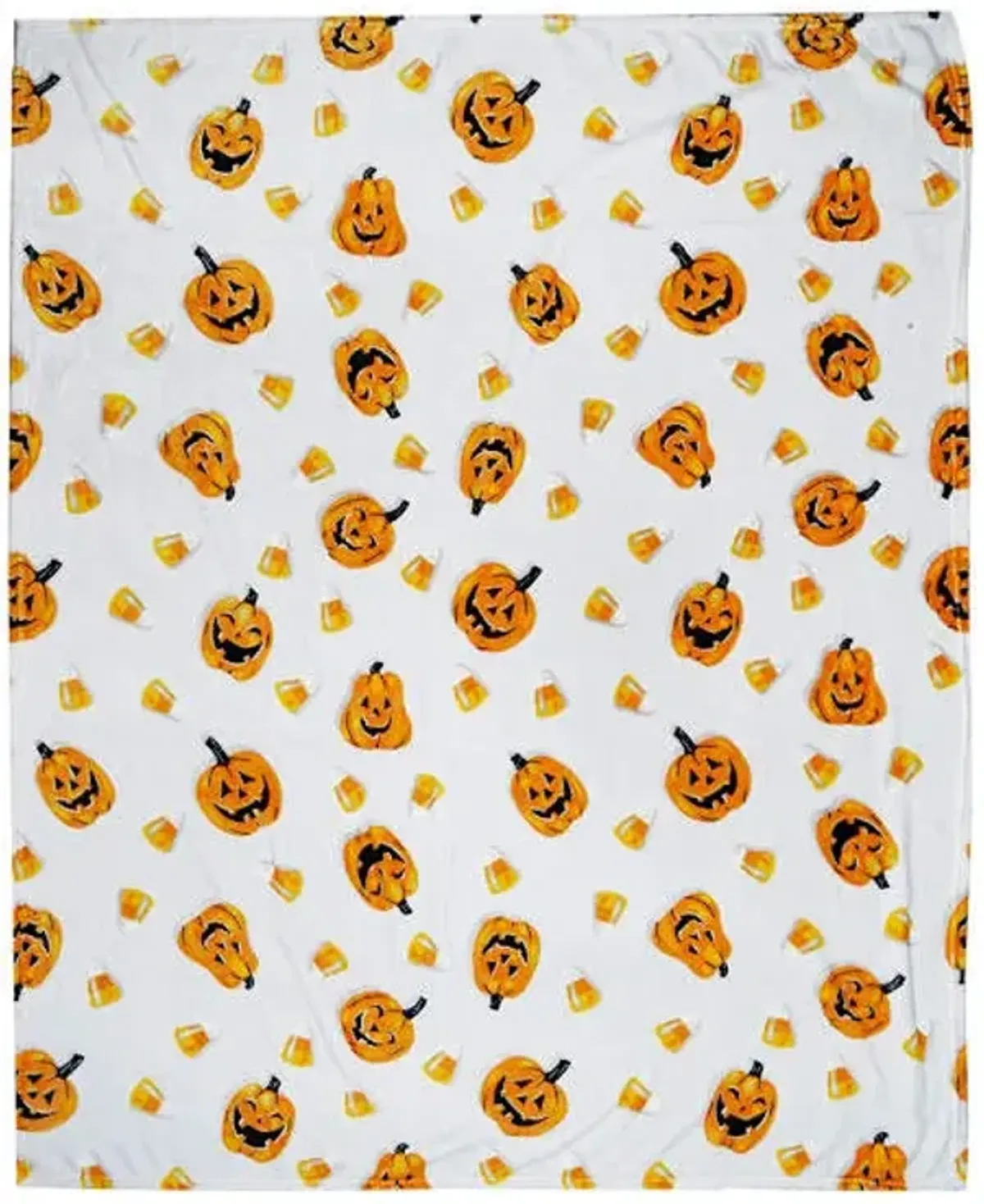 Happy Haunting Jack-o'-Lantern Plush Throw Blanket, 50x60