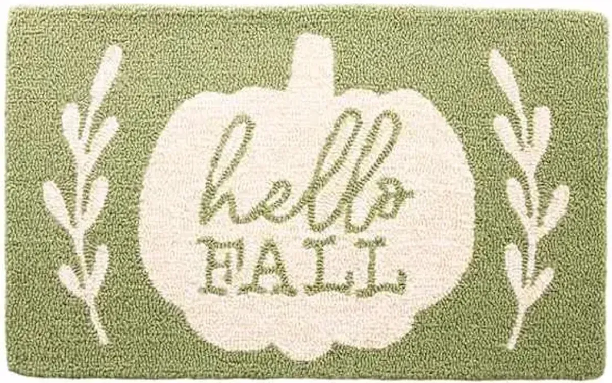 Hello Fall Hook Accent Rug, 18x30