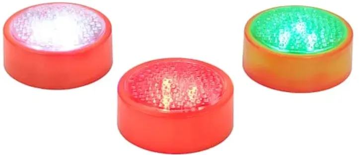 3-Pack LED Pumpkin Strobe Lights with Remote, Battery Operated