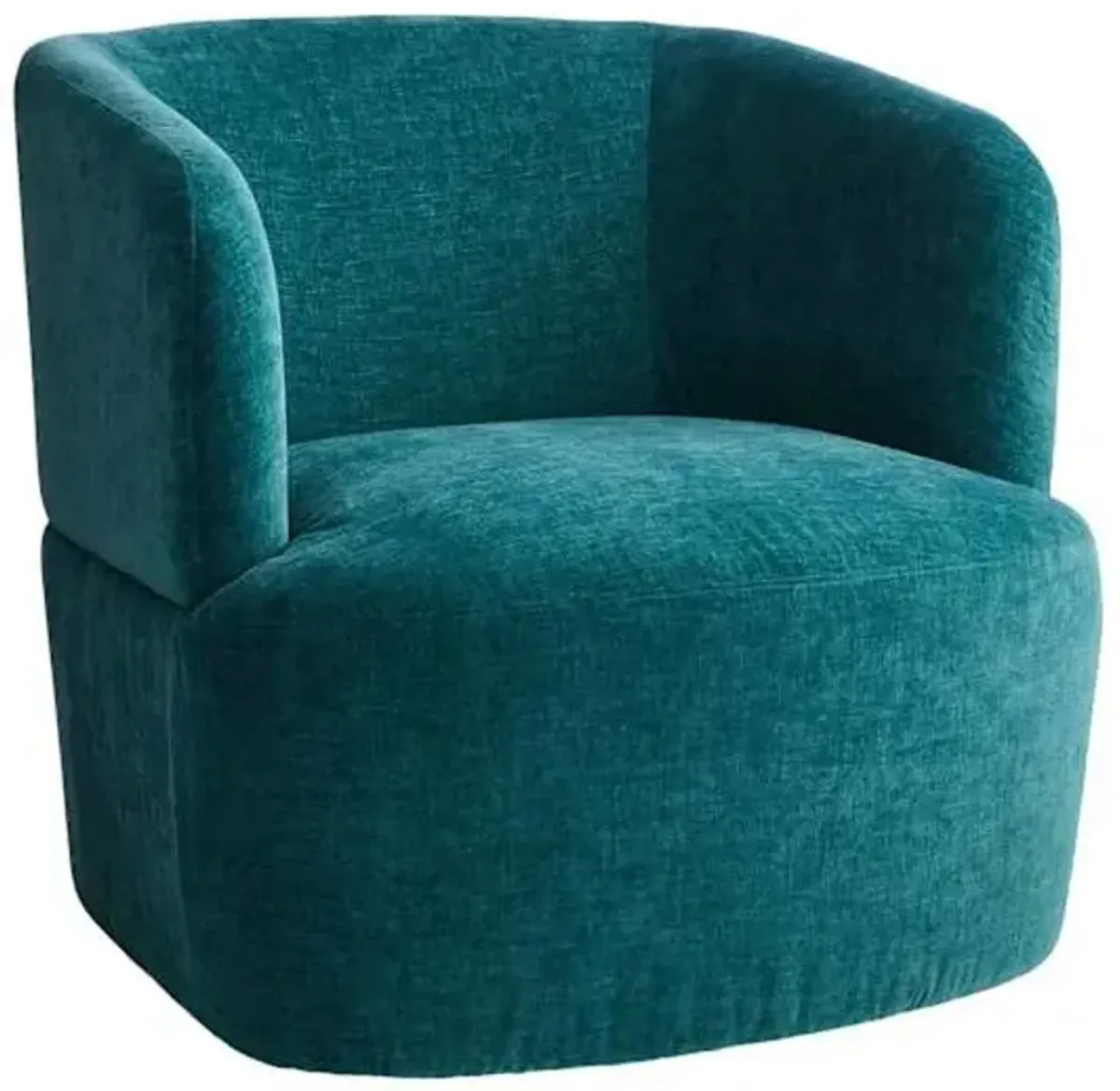 Willa Swivel Accent Chair, Emerald