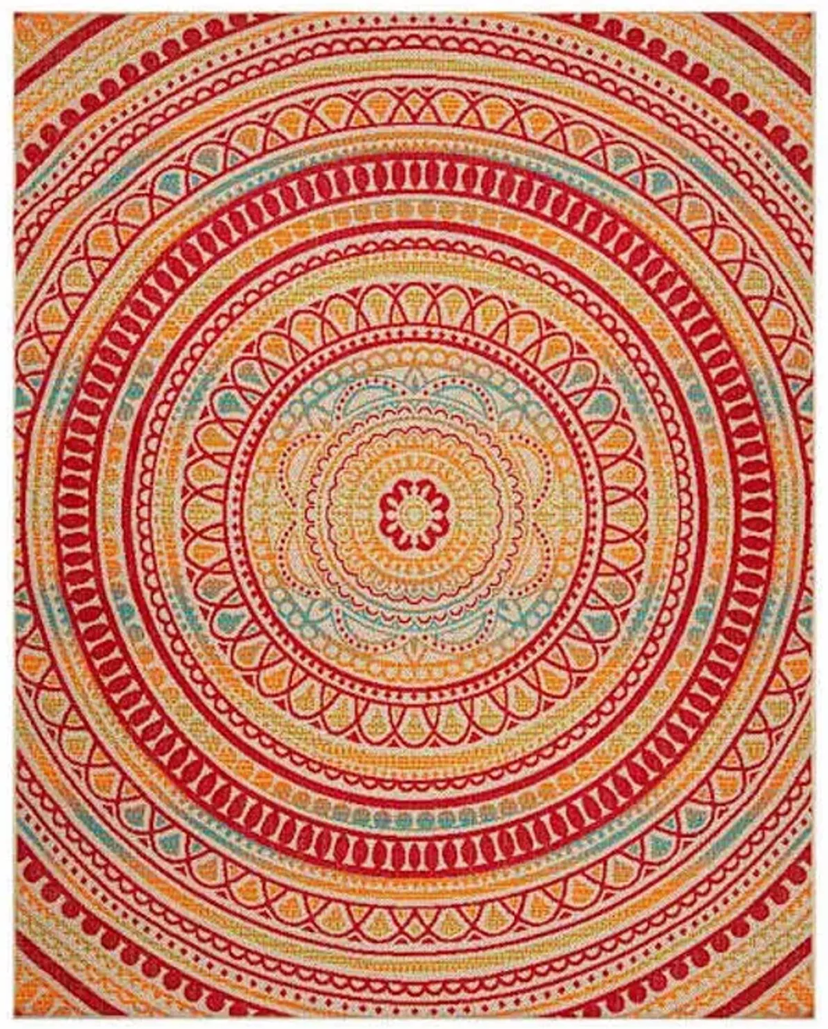 (E542) Scope Brodny Multicolor Outdoor Area Rug, 8x10