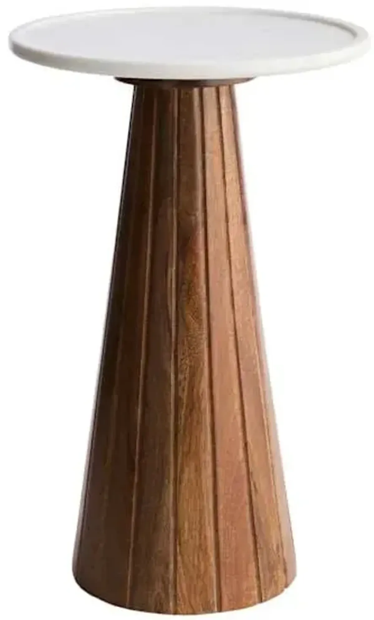 Found & Fable Fabiola Marble Accent Table