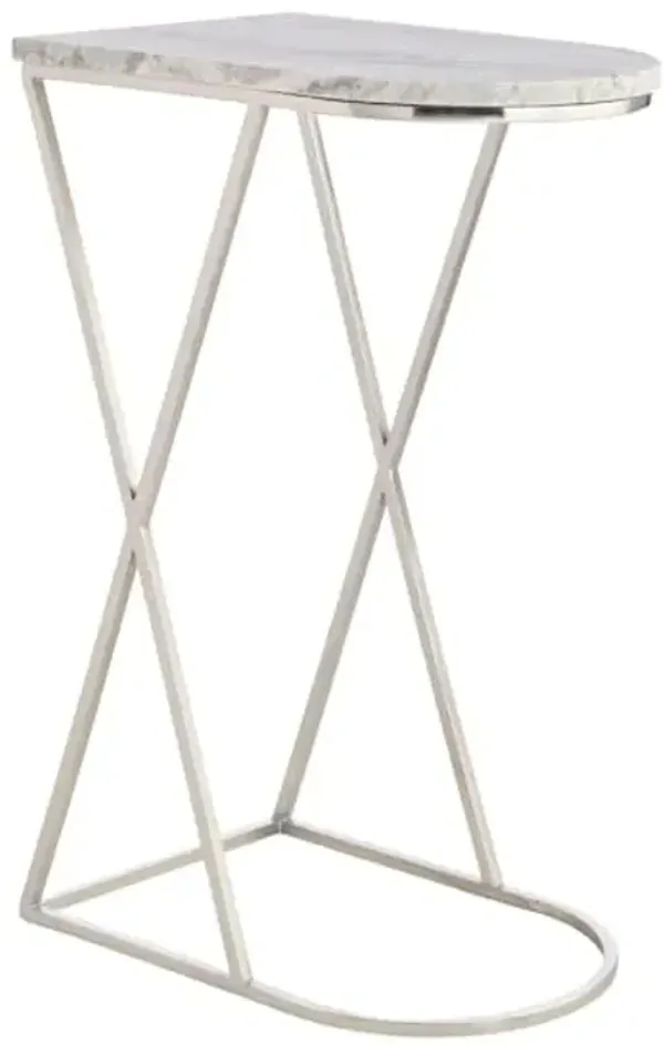 Crosby St. Aura Marble C-Table