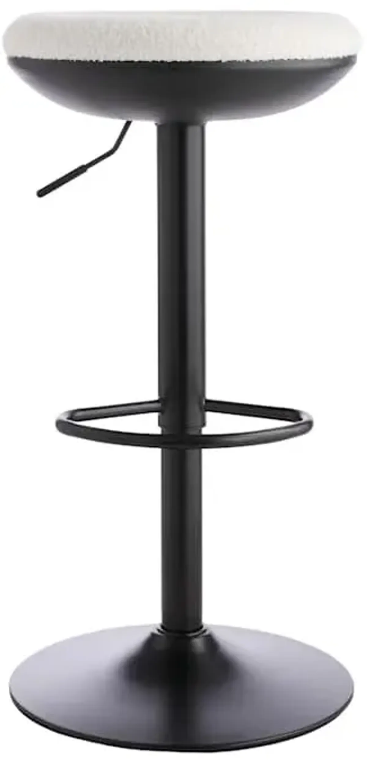 Blakely Adjustable Swivel Barstool, White