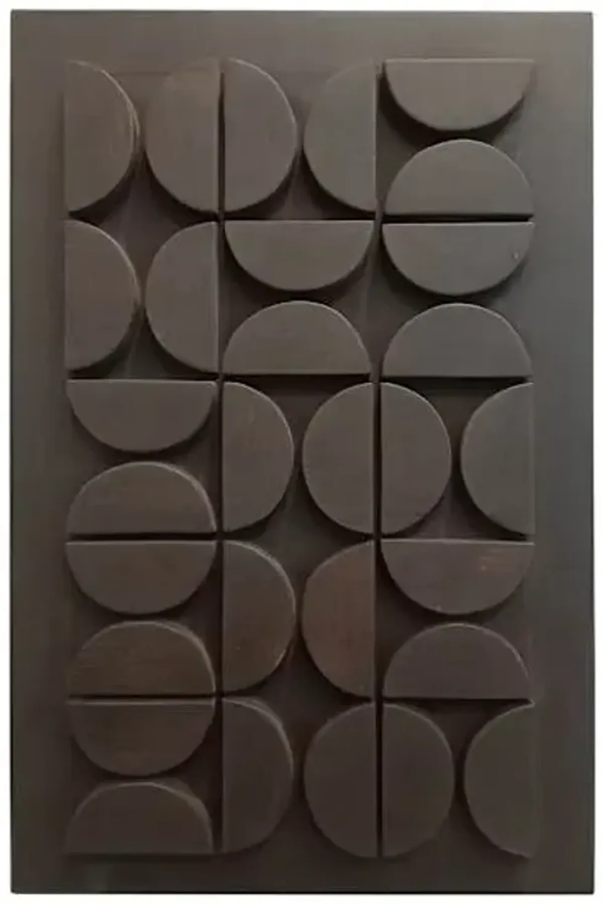 Crosby St. Walnut Mango Wood Abstract Wall Panel, 16x24
