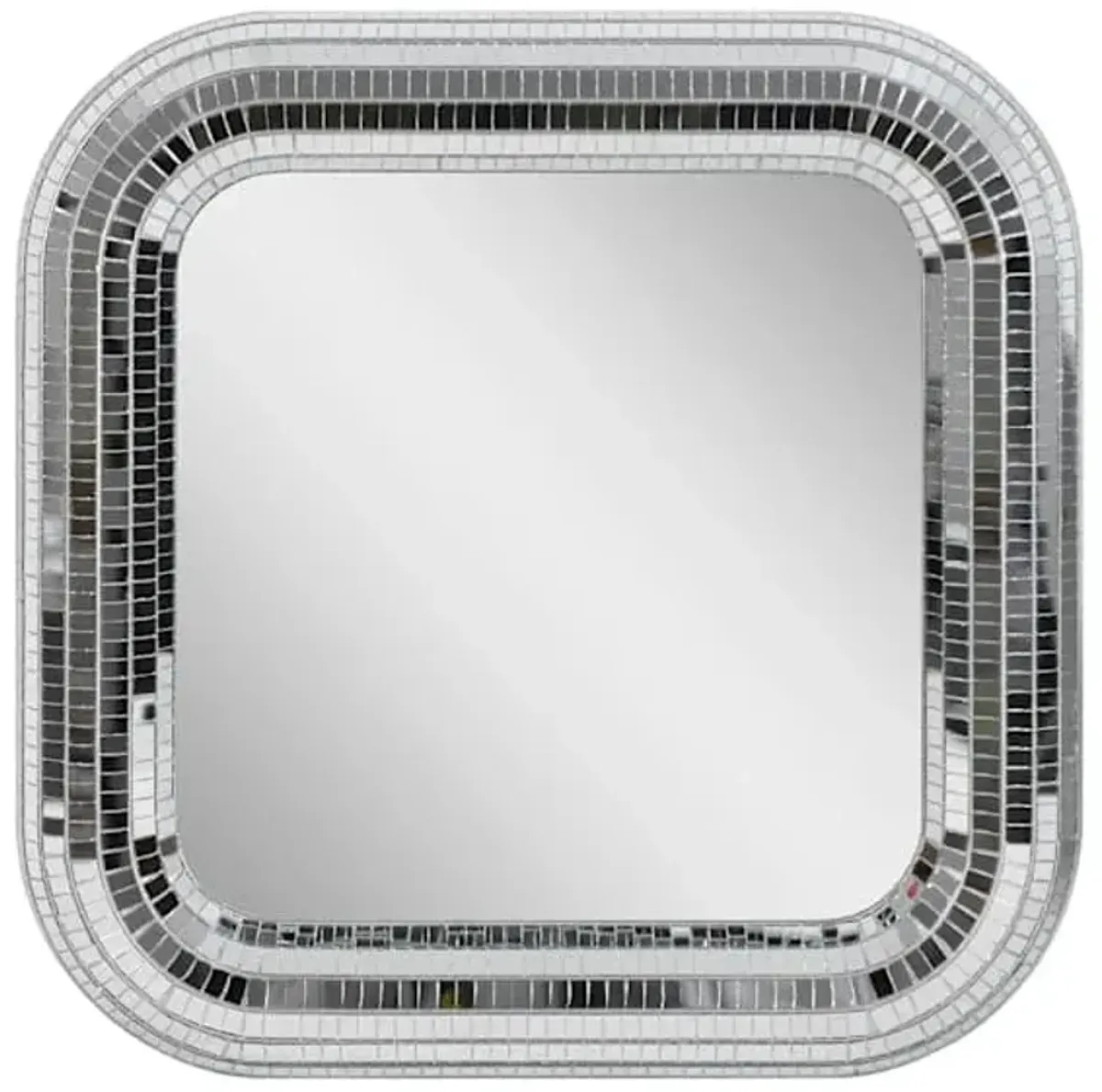 Disco Square Mirror Wall Art, 16"