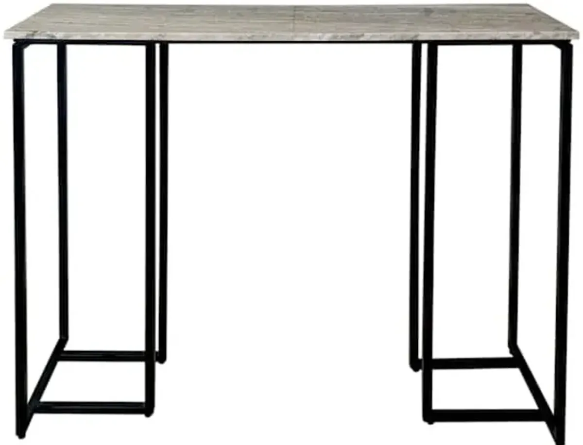 Crosby St. Kaia Marble Console Table, Black