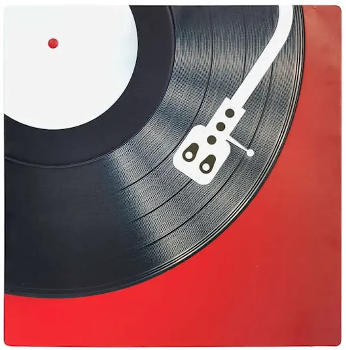 Vinyl Record Metal Wall Art, 18"