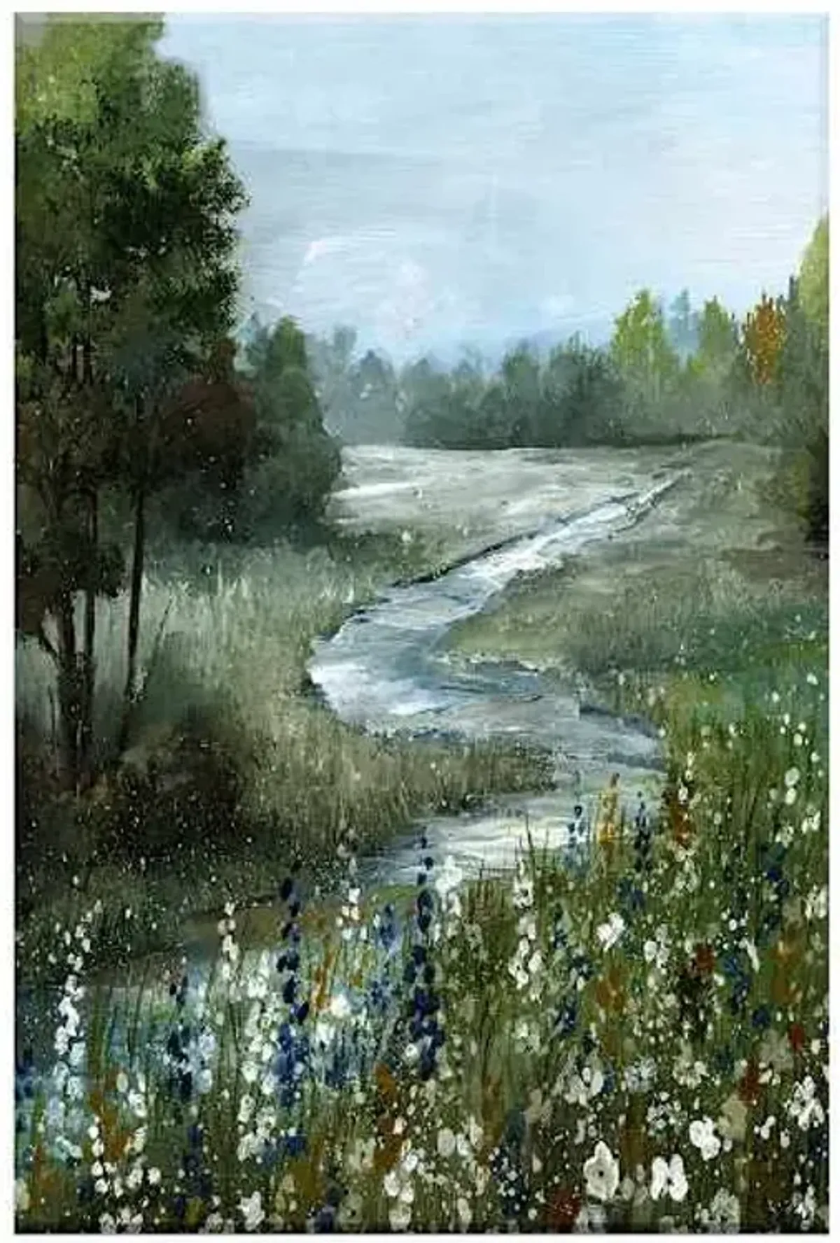 Meandering Stream Canvas Wall Art, 36x24