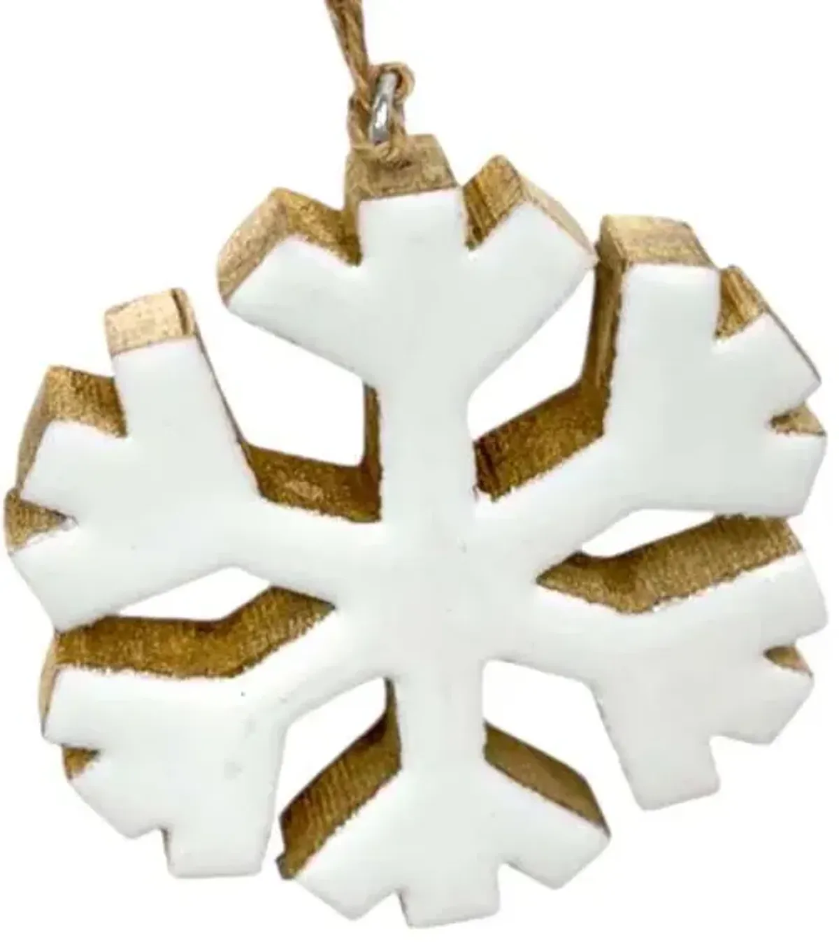 White Snowflake Ornament