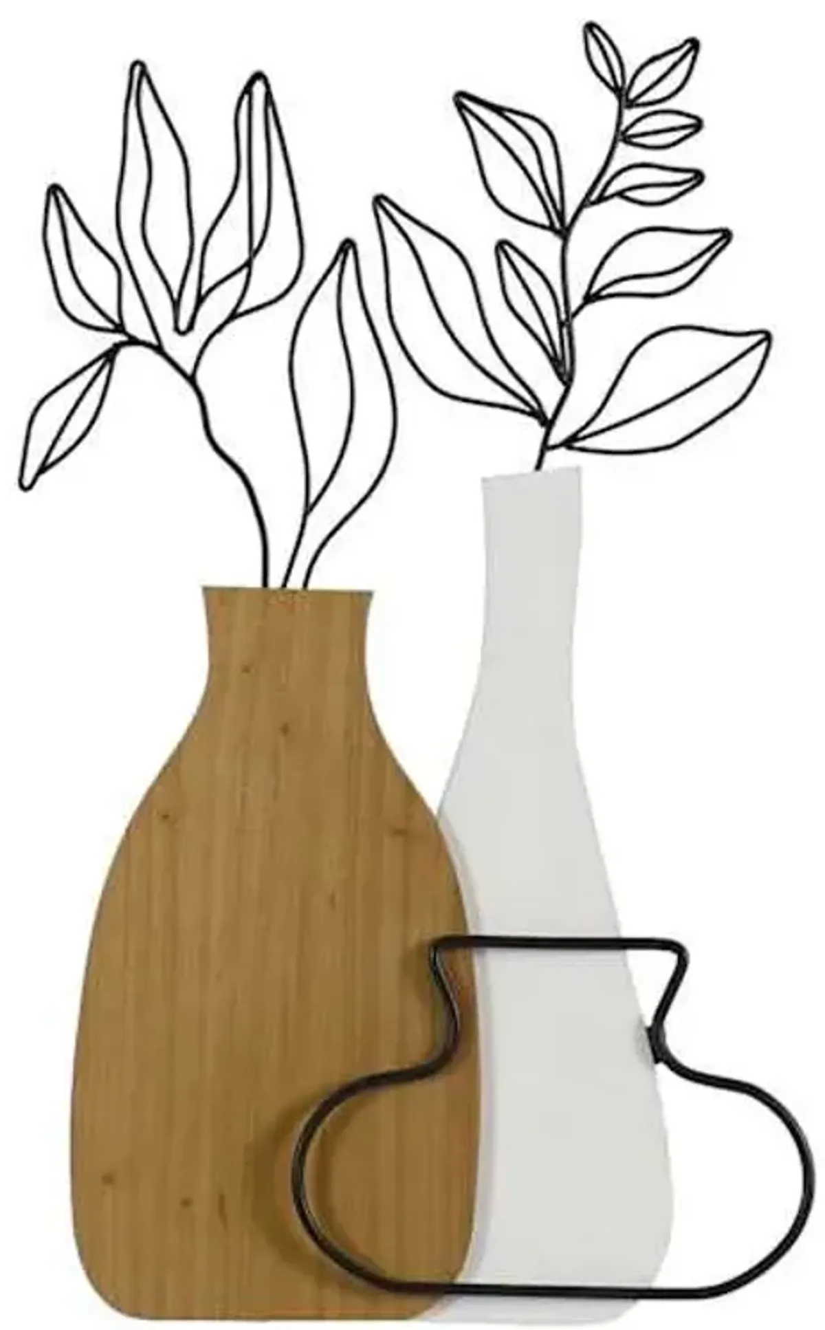 Wood & Metal Wall Art, 13x20