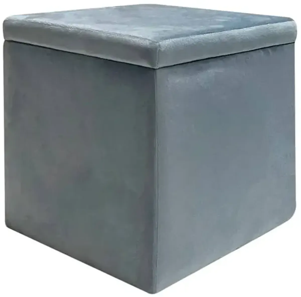 Hannah Storage Ottoman, Chambray