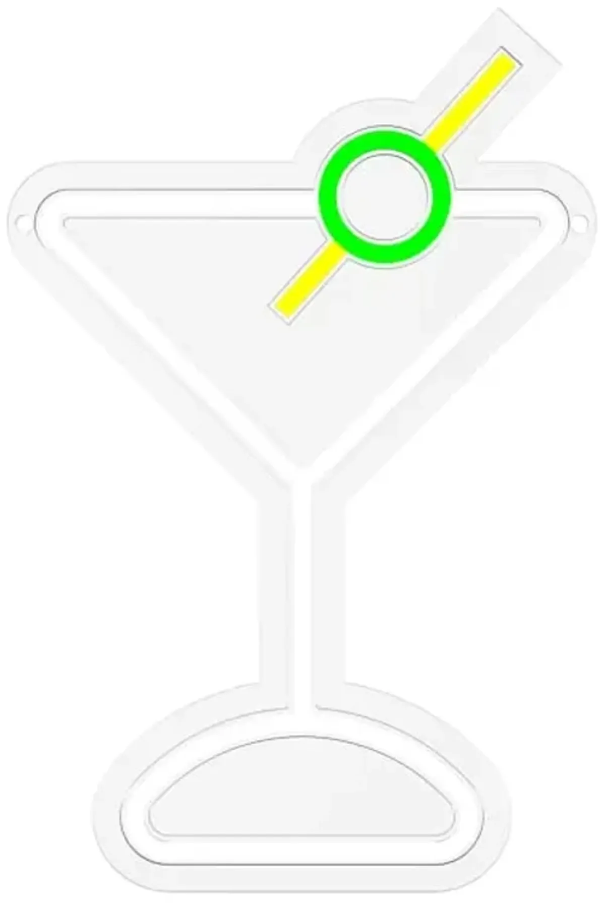 Martini Neon Wall Sign, 12.6"