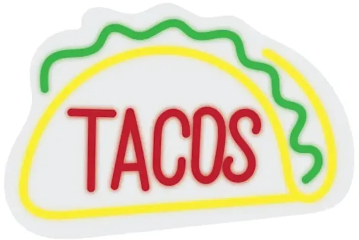 Tacos Neon Wall Sign, 11.3"