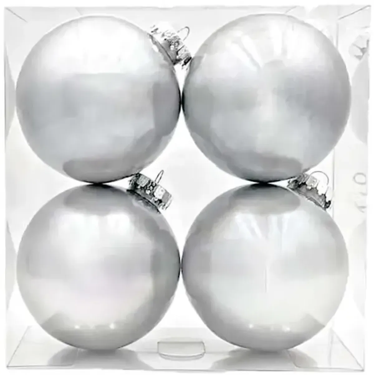 4-Count Iridescent Ornaments, 100mm