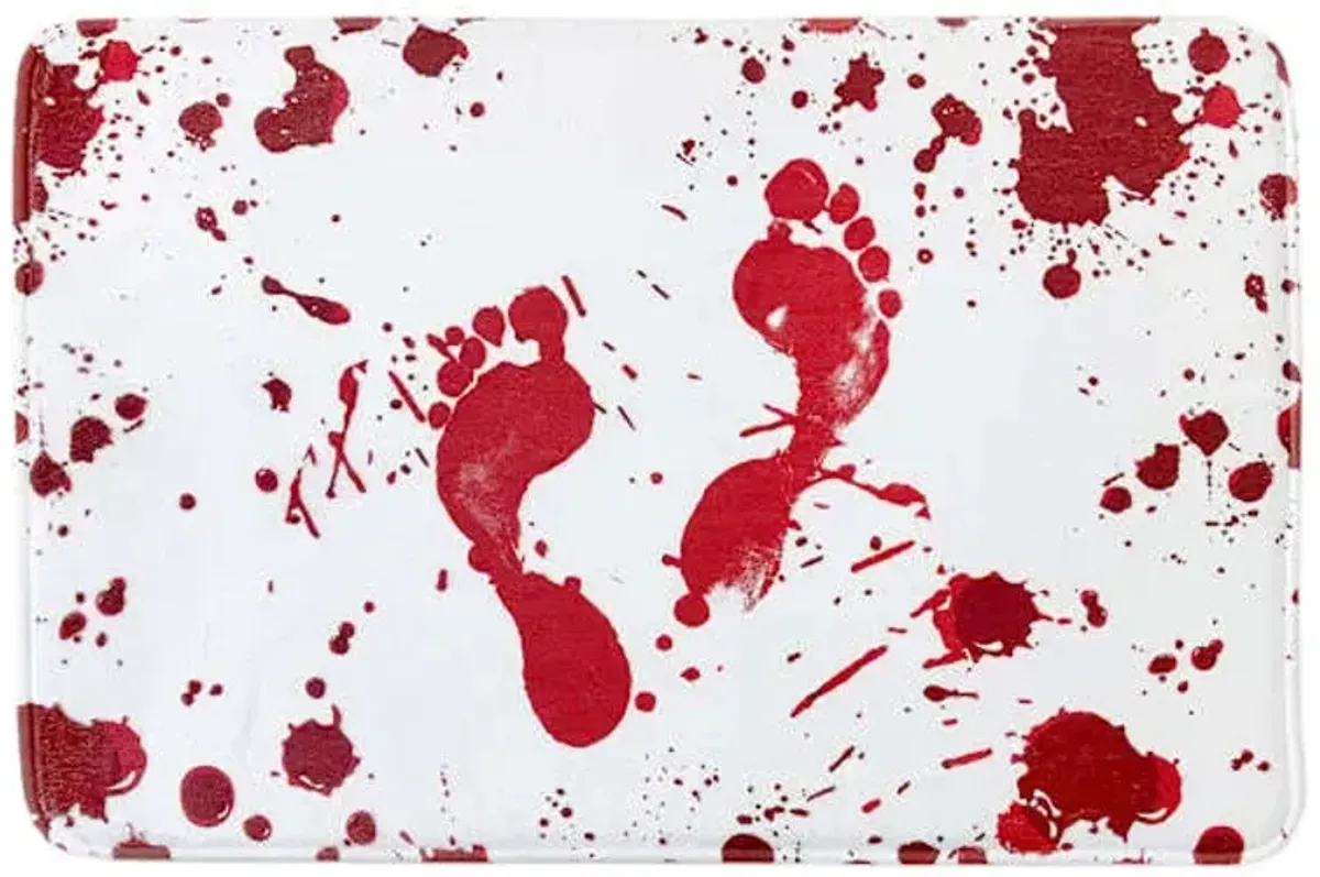 Midnight Shadows A Bloody Mess Memory Foam Bath Rug, 20x30