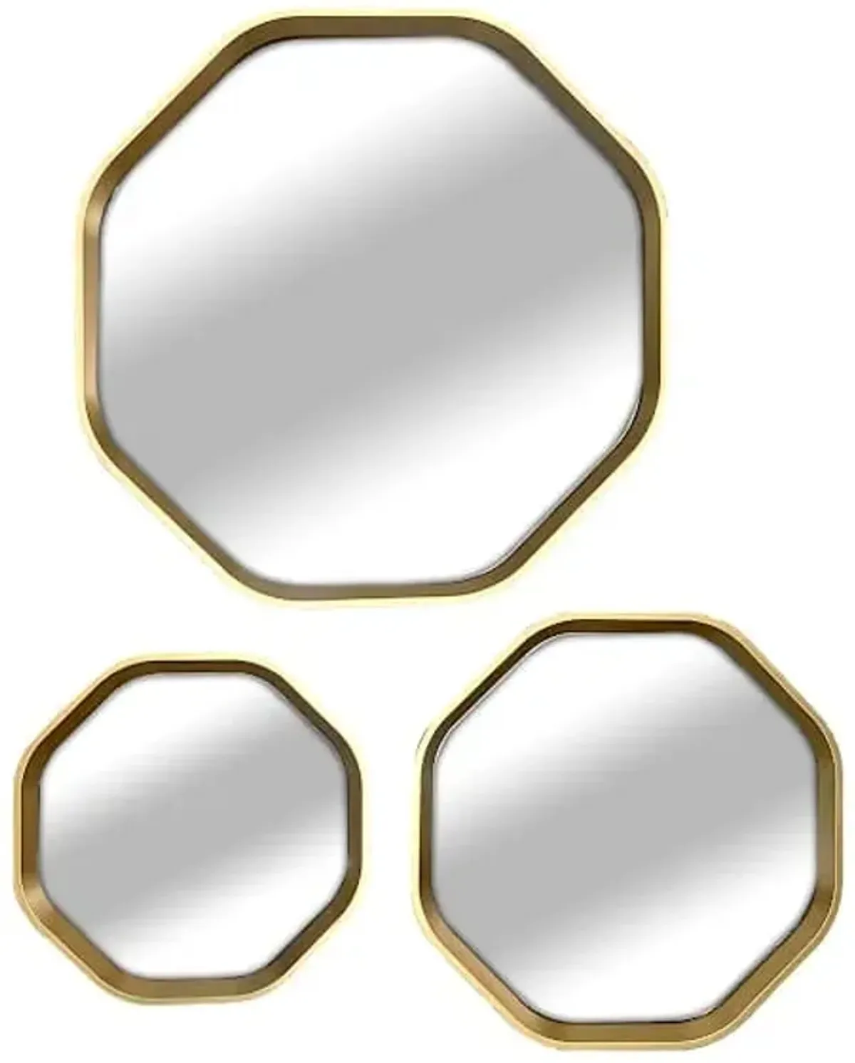 3-Piece Octagon Wall Mirror Set