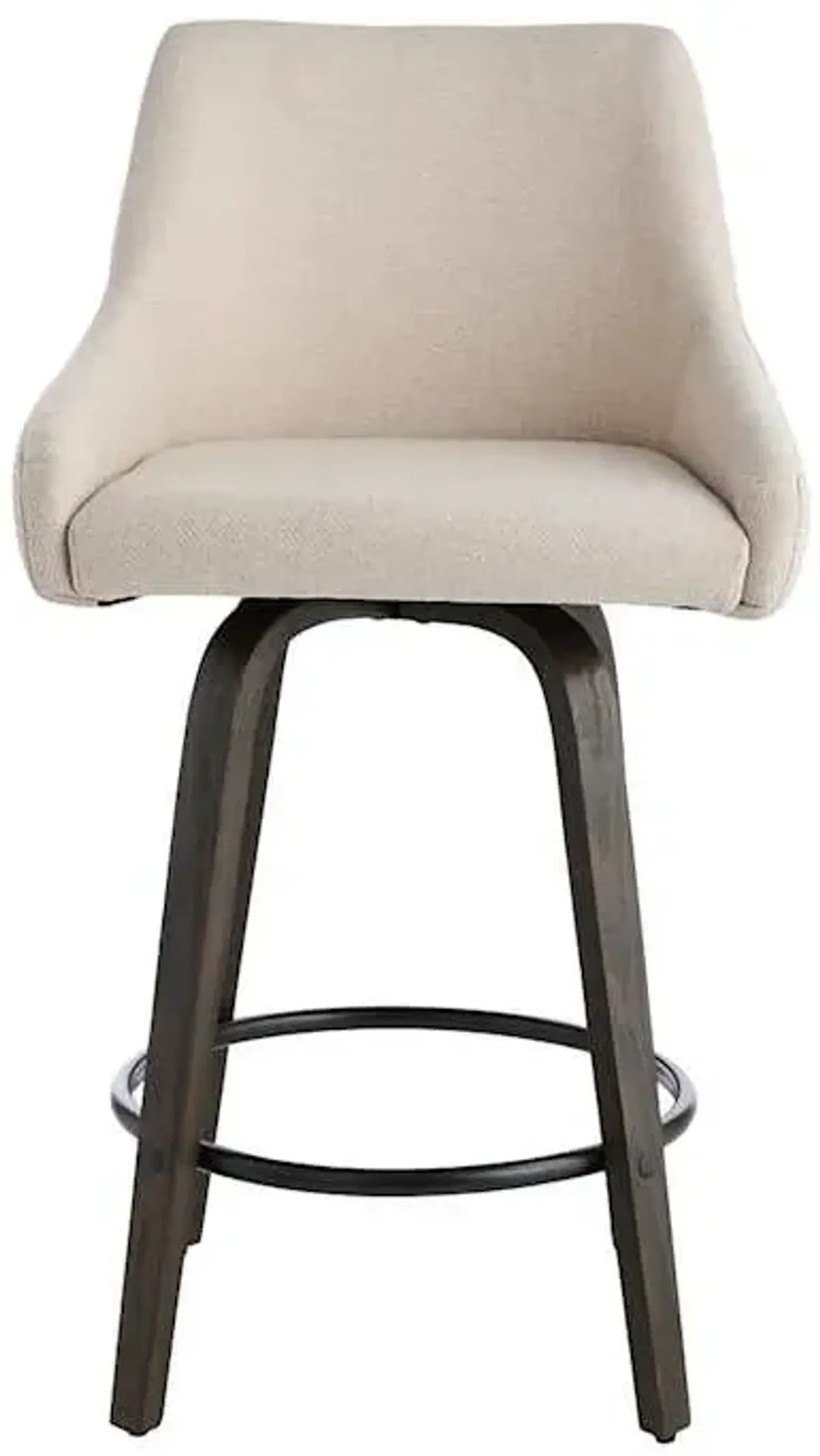 Tinsley Swivel Counter Stool, Beige
