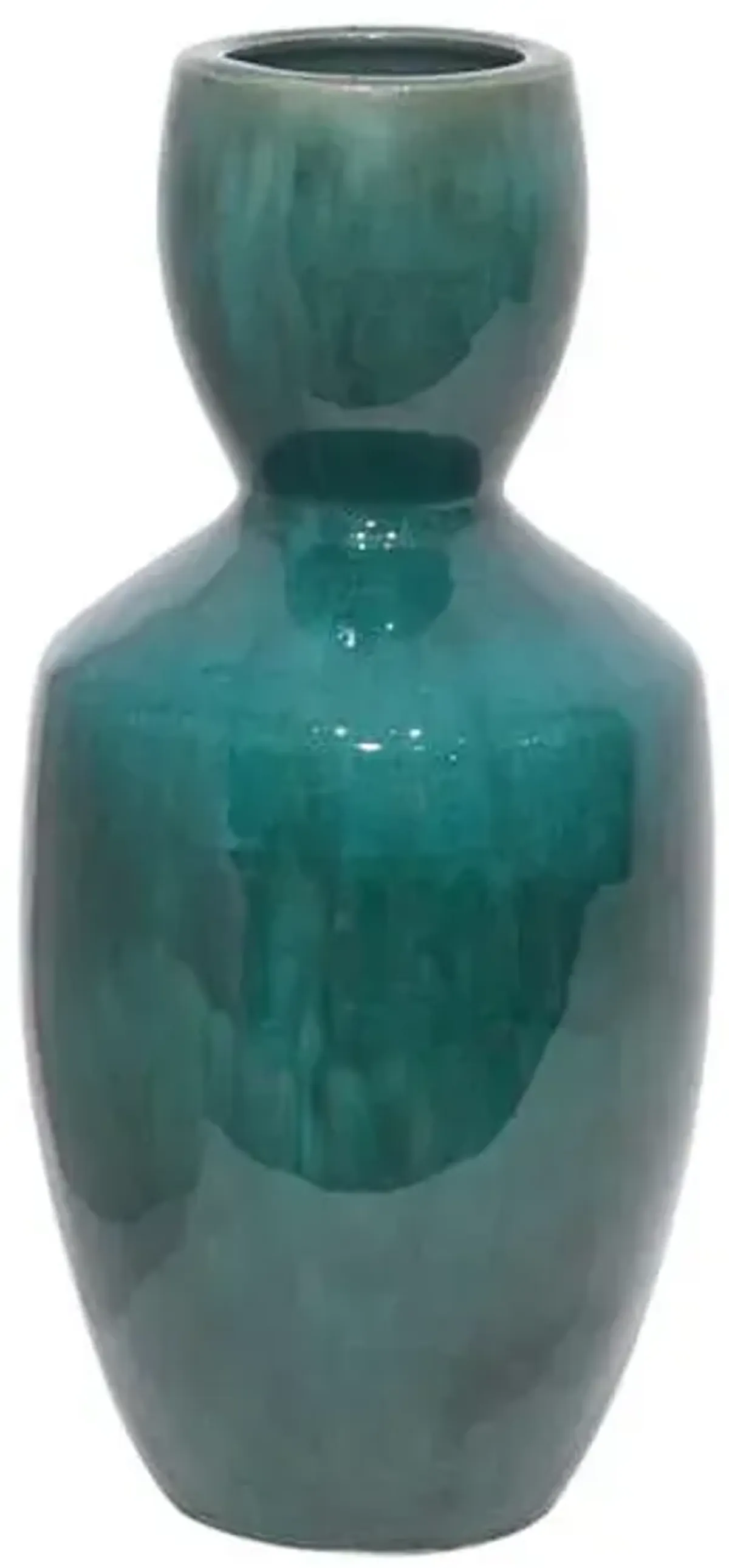 Jade Ceramic Vase, 14.8"