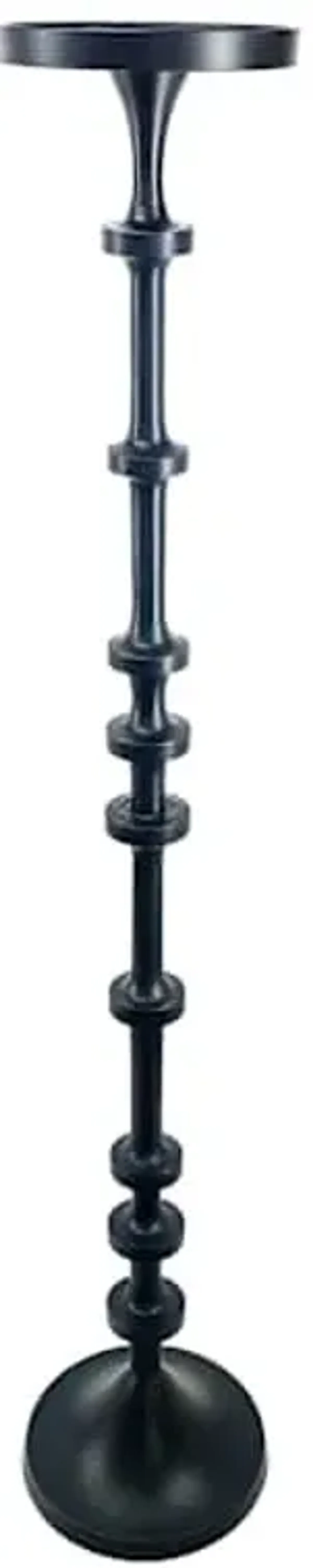 Black Aluminium Candleholder, 33"
