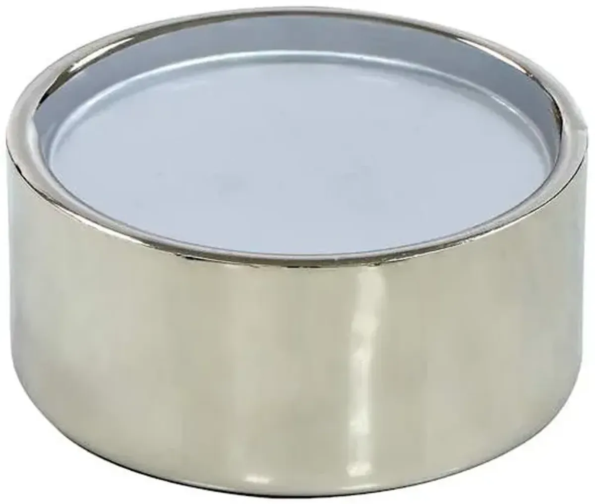 Silver Metal Candleholder, 5"