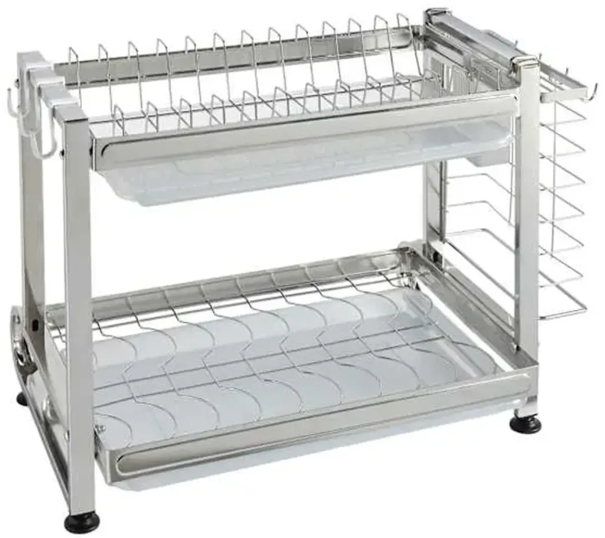 Metal Dish Rack with Utensil Holder