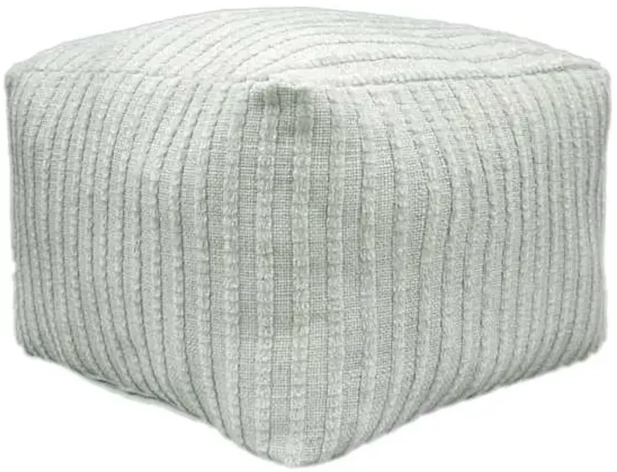 Bubble Dot Pouf, Glacier