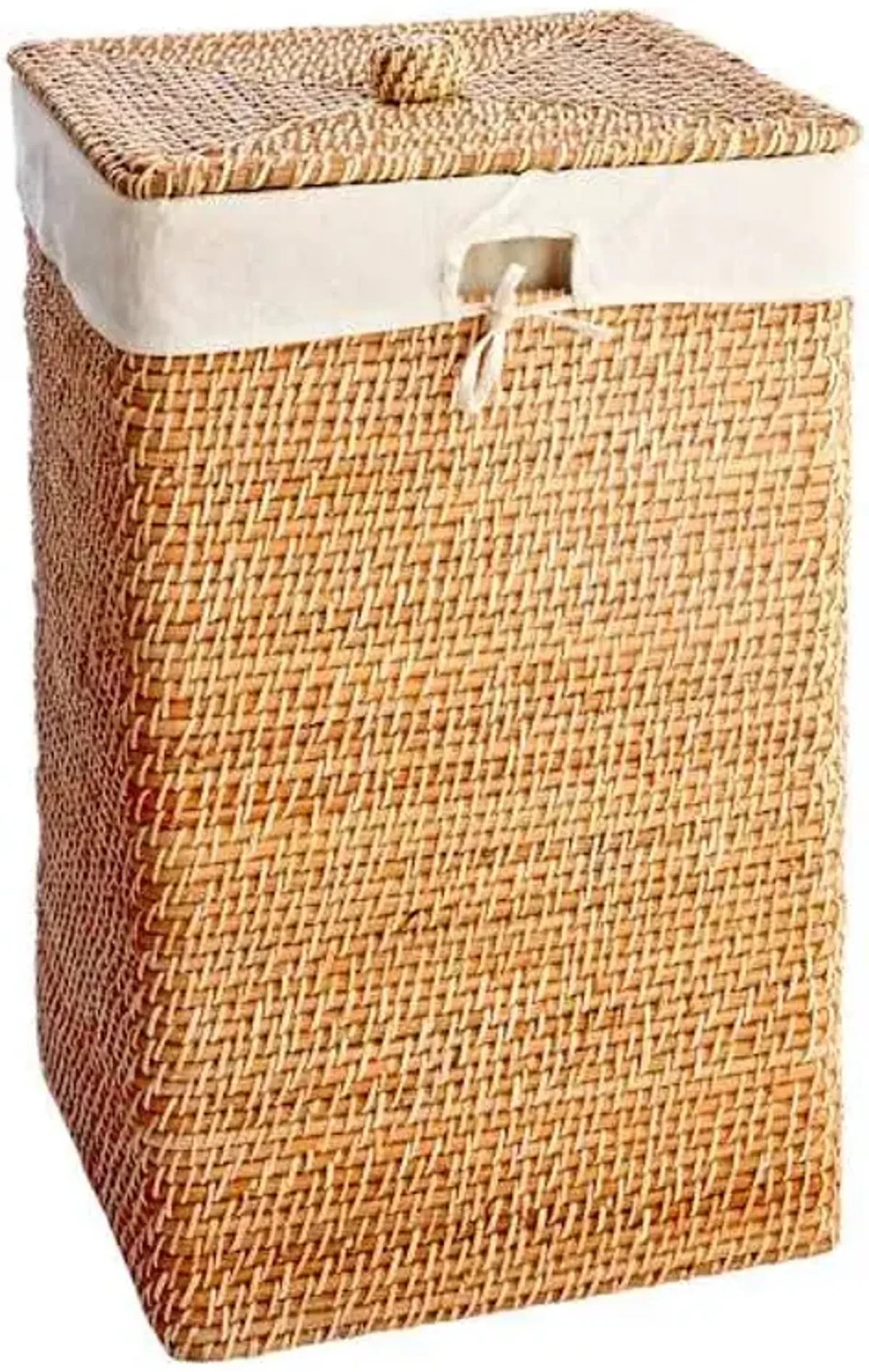 Rattan Laundry Hamper with Lid