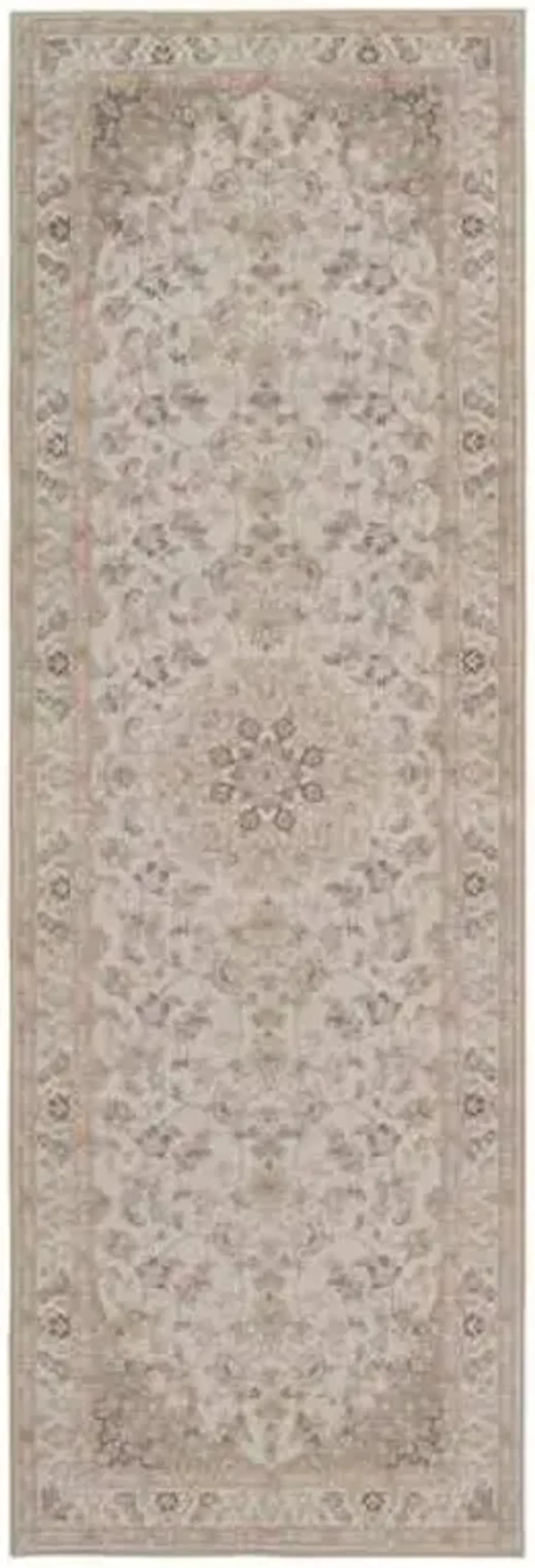 Natural Dove Medallion Runner, 2x6