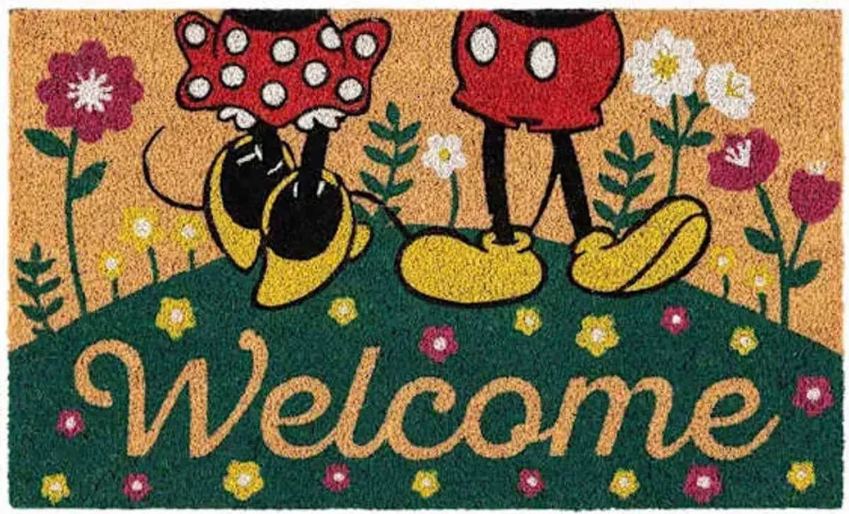 Mickey Welcome Coir Mat, 18x30