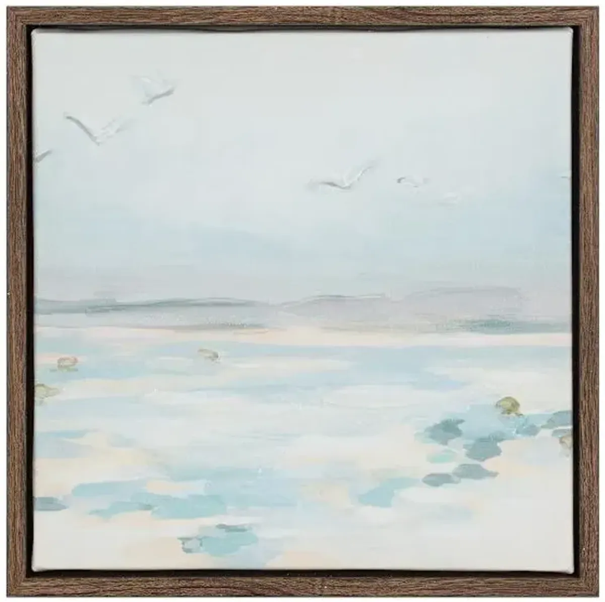 Framed Seascape Canvas, 8x8