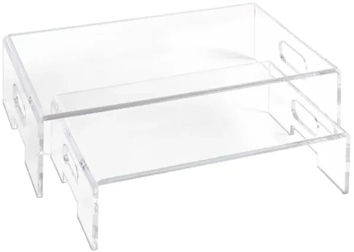 2-Piece Acrylic Computer Riser