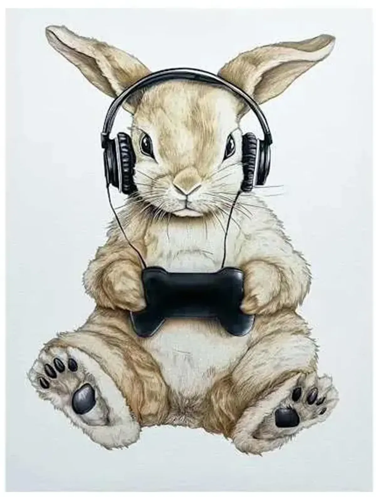 Gamber Rabbit Canvas Wall Art, 12x16