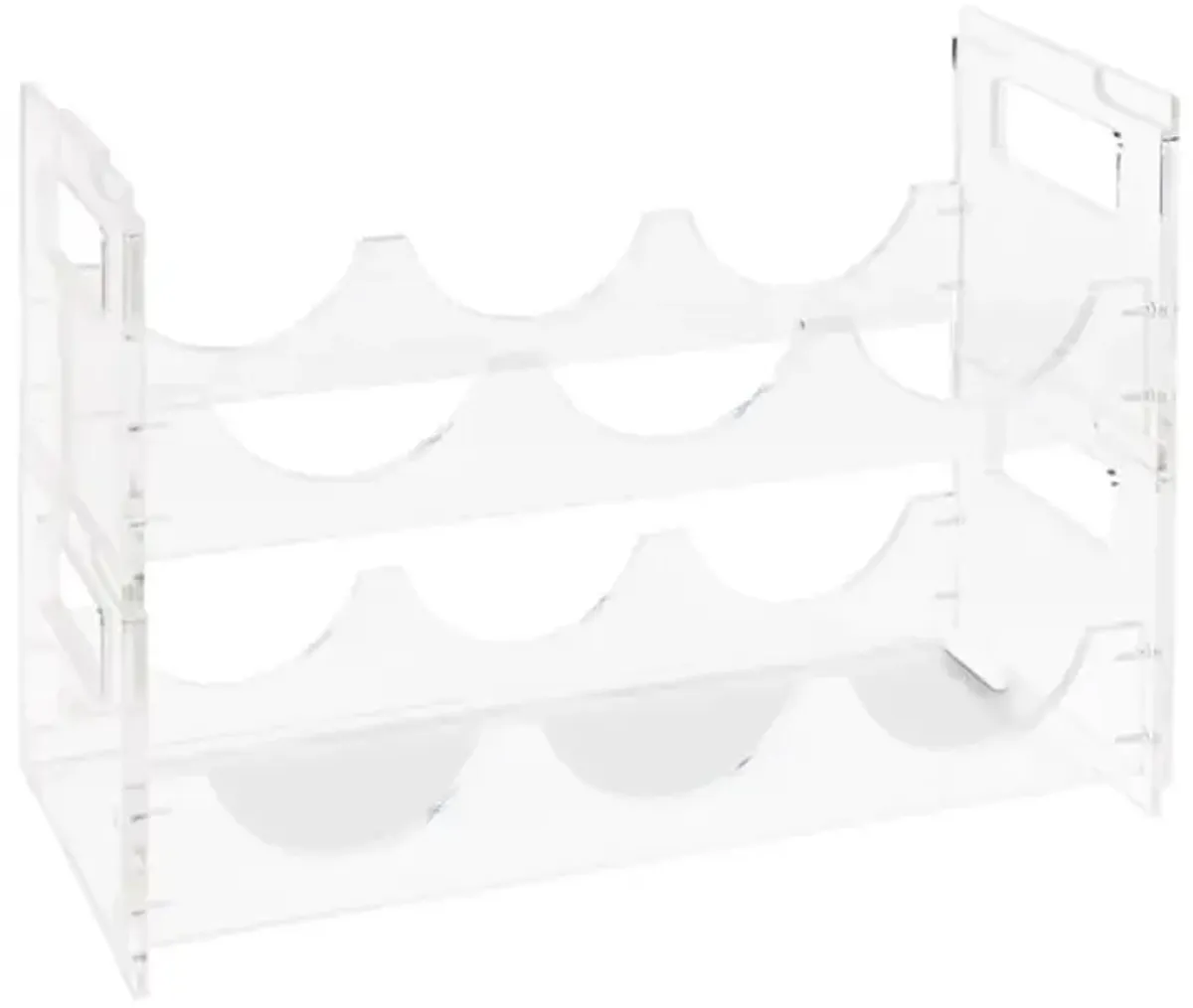 2-Tier Stackable Acrylic Wine Rack