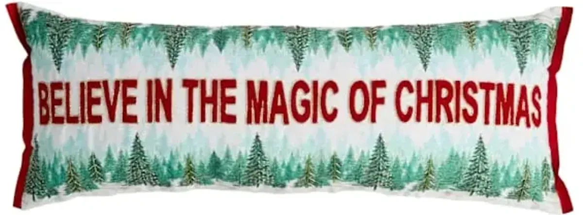 Believe In the Magic XL Oblong Throw Pillow, 14x36