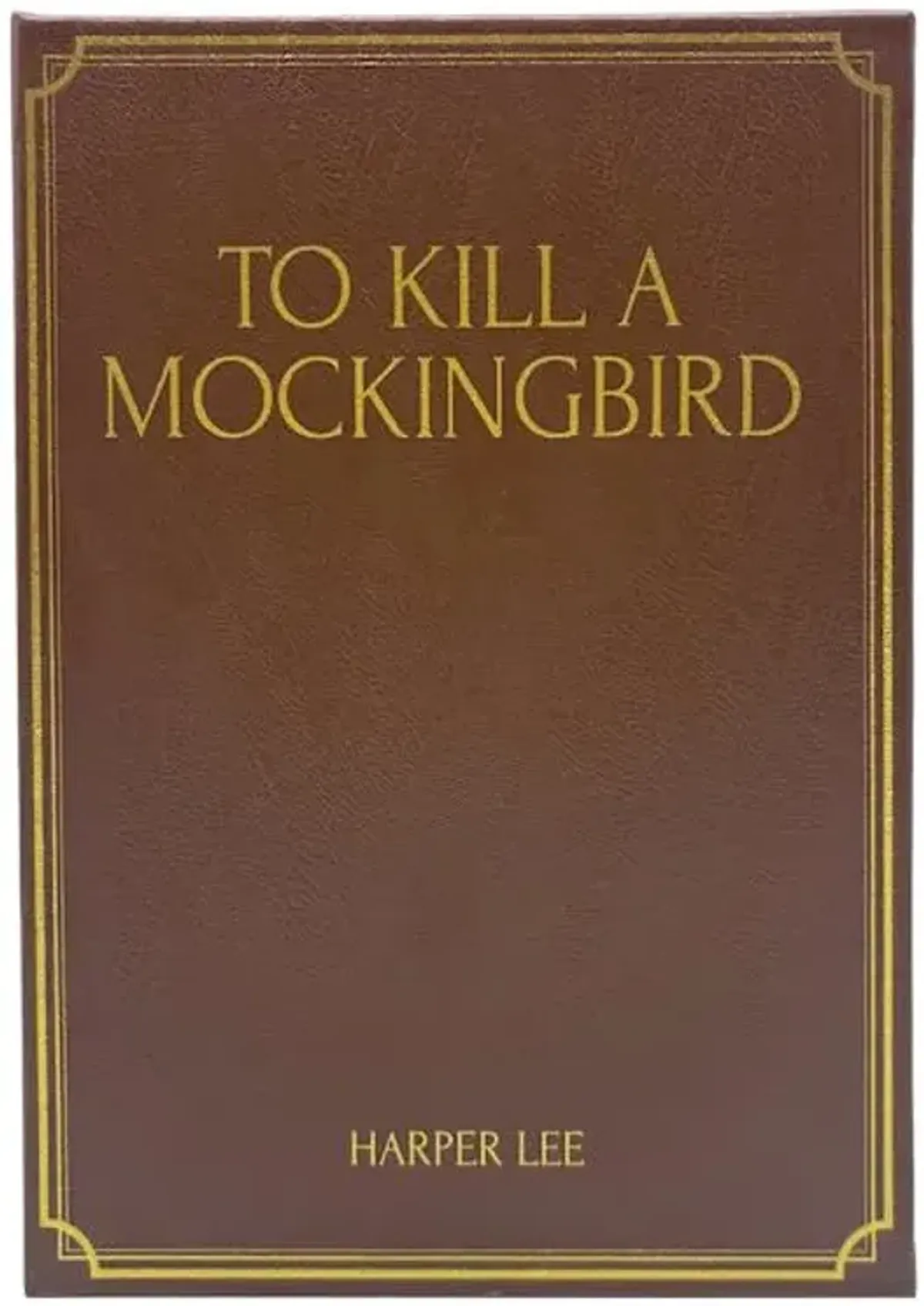 To Kill a Mockingbird Brown Faux Leather Book Box, 11"