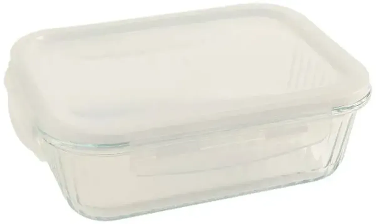 4.4 Cup Ribbed Glass Food Storage